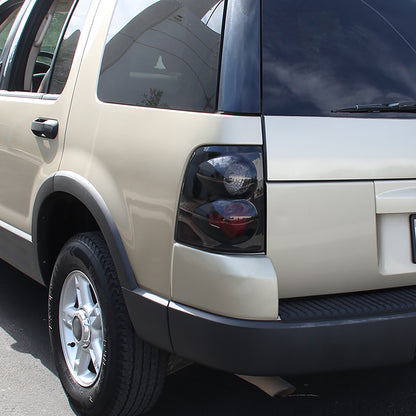 Ronnin - Compatible con Ford Explorer de 4 puertas 2002-2005, conjunto de luces traseras de repuesto, par | Humo negro