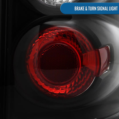 Ronnin - Conjunto de luces traseras de repuesto para Ford Explorer 4 puertas 2002-2005 | Negro
