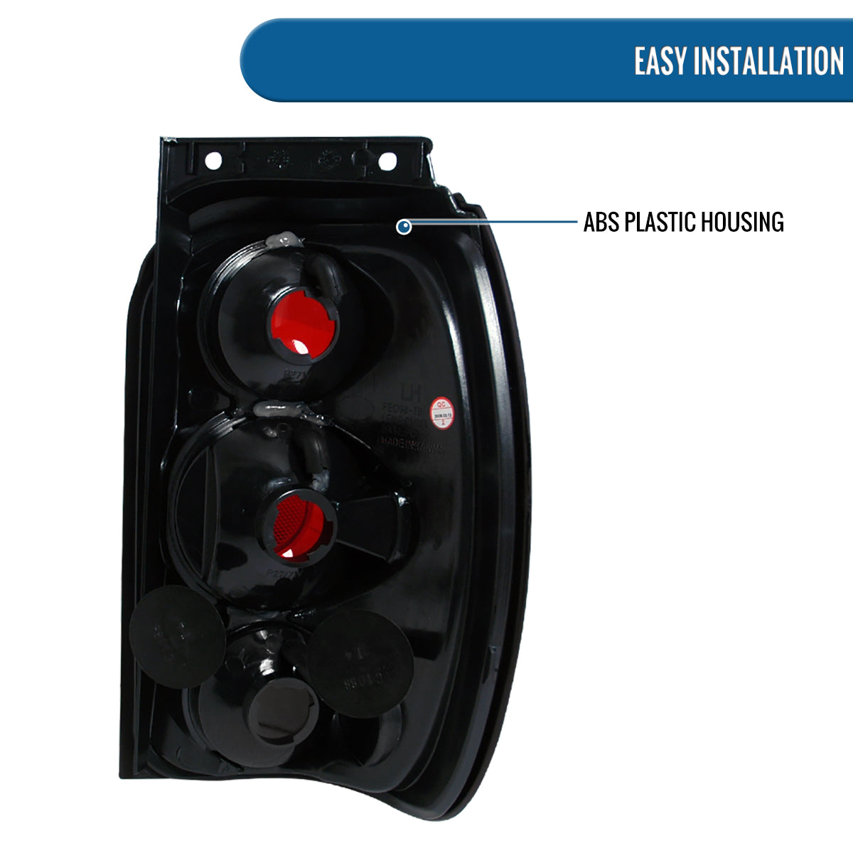 Ronnin - Fits 1998-2001 Ford Explorer Mercury Mountaineer Tail Lights Replacement Assembly Pair | Smoke