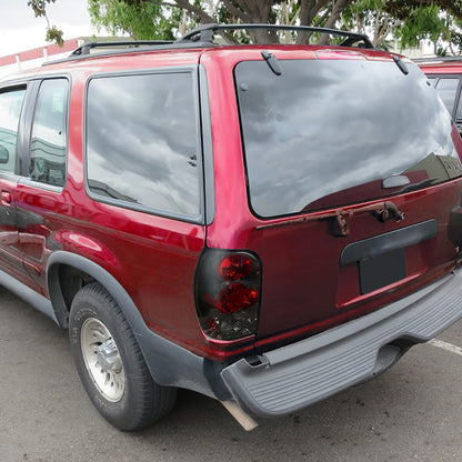 Ronnin - Fits 1998-2001 Ford Explorer Mercury Mountaineer Tail Lights Replacement Assembly Pair | Smoke