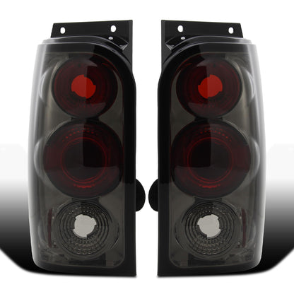 Ronnin - Fits 1998-2001 Ford Explorer Mercury Mountaineer Tail Lights Replacement Assembly Pair | Smoke