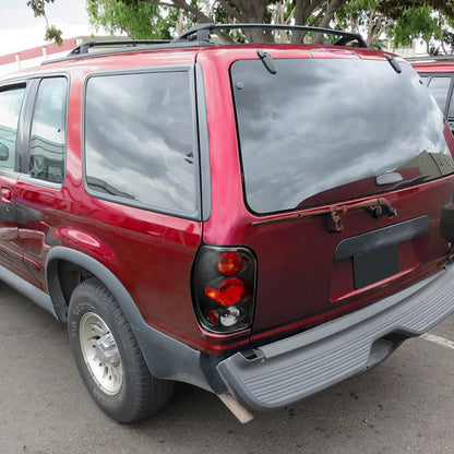 Ronnin - Fits 1998-2001 Ford Explorer Mercury Mountaineer Tail Lights Assembly Replacement Pair | Black