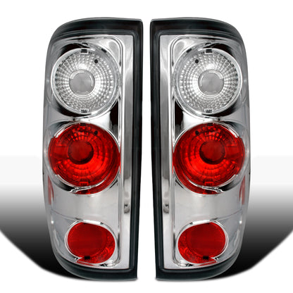 Ronnin - Compatible con conjunto de luces traseras Styleside Ford F150 2004-2008 de repuesto (par) | Cromado