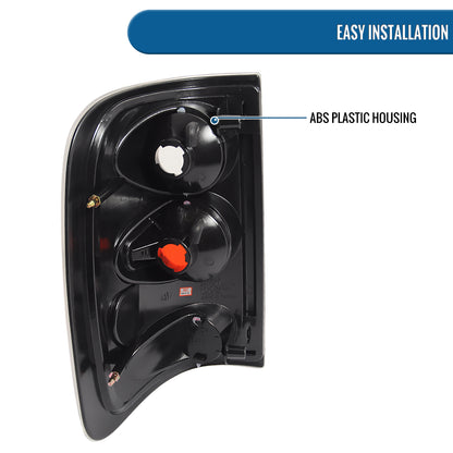 2004-2008 Ford F150 Styleside Tail Lights Assembly Replacement Pair  | Smoke