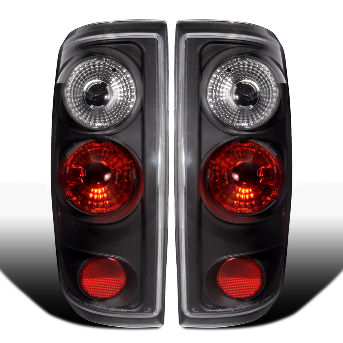 2004-2008 Ford F150 Styleside Tail Lights Assembly Replacement Pair | Black