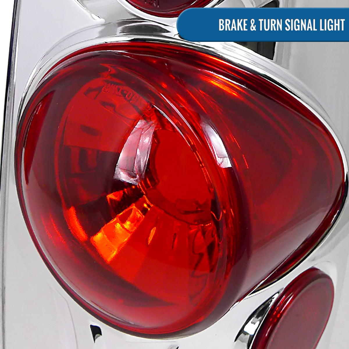 Ronnin - Fits 1997-2004 Ford F150 Heritage F250 F350 F450 F550 Styleside Tail Lights Assembly Pair | Chrome