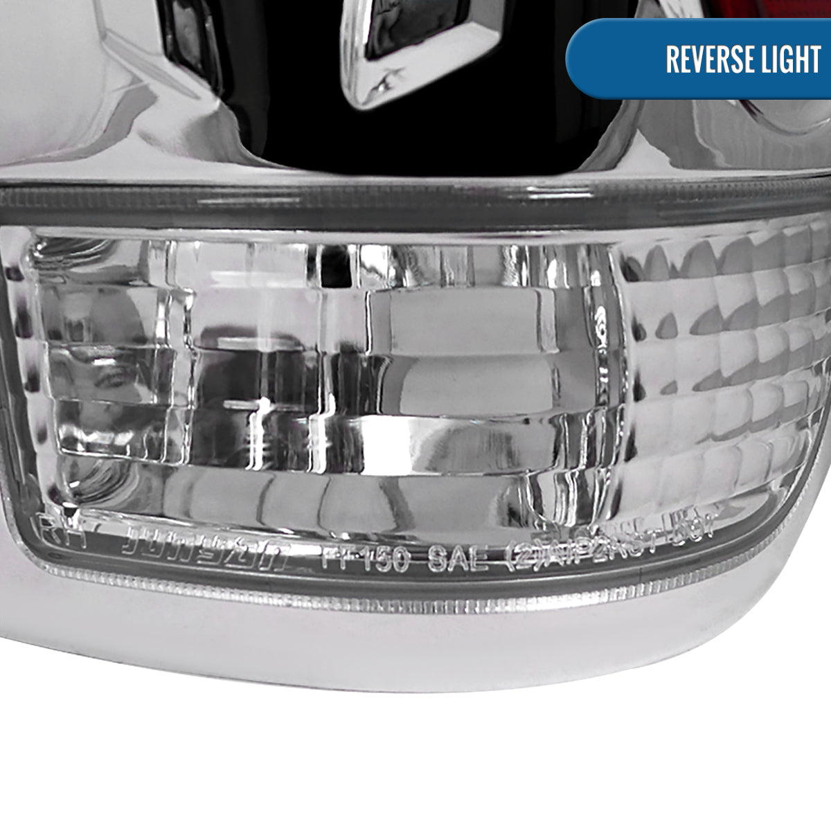 Ronnin - Fits 1997-2004 Ford F150 Heritage F250 F350 F450 F550 Styleside Tail Lights Assembly Pair | Chrome