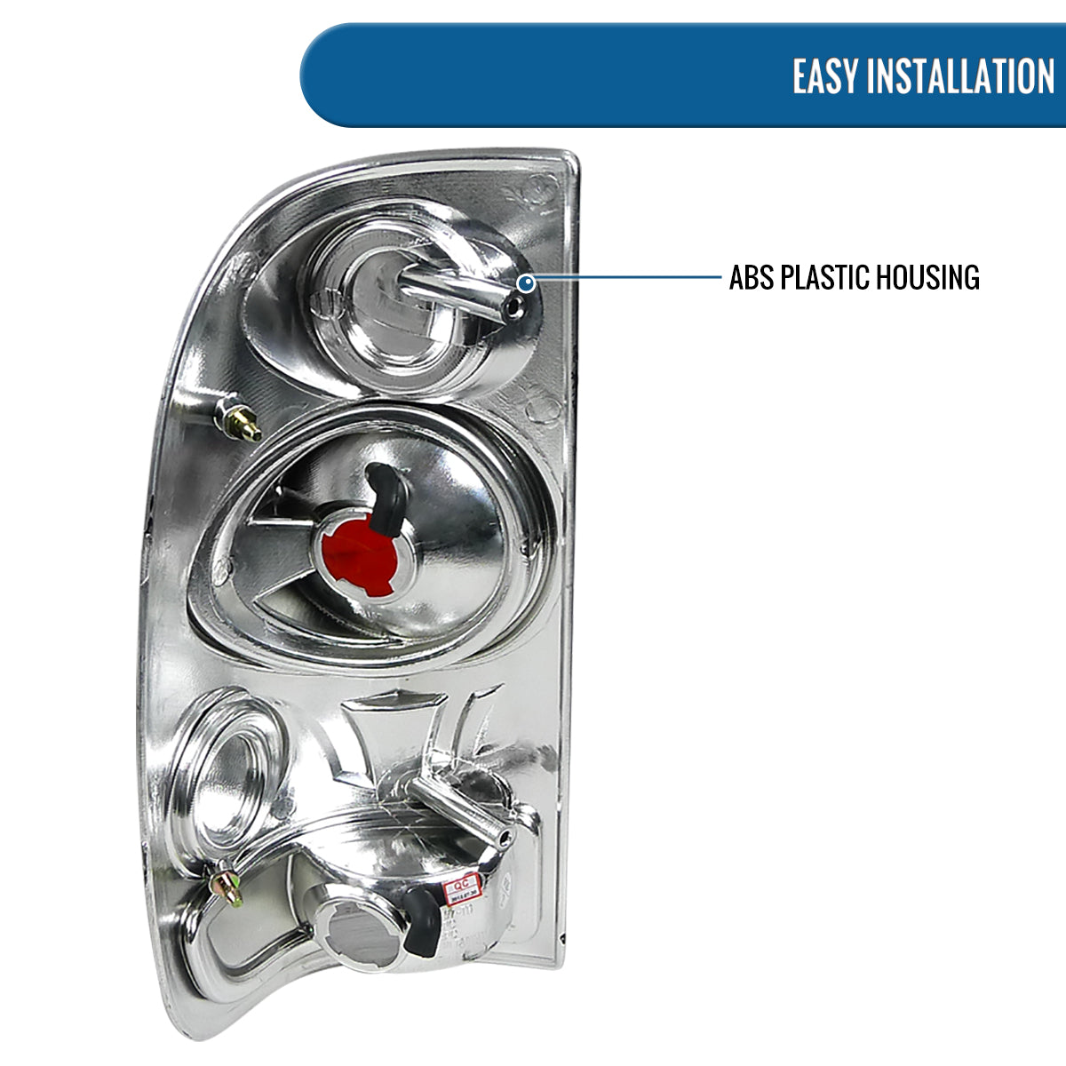 Ronnin - Fits 1997-2004 Ford F150 Heritage F250 F350 F450 F550 Styleside Tail Lights Assembly Pair | Chrome