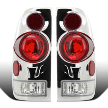 Ronnin - Fits 1997-2004 Ford F150 Heritage F250 F350 F450 F550 Styleside Tail Lights Assembly Pair | Chrome