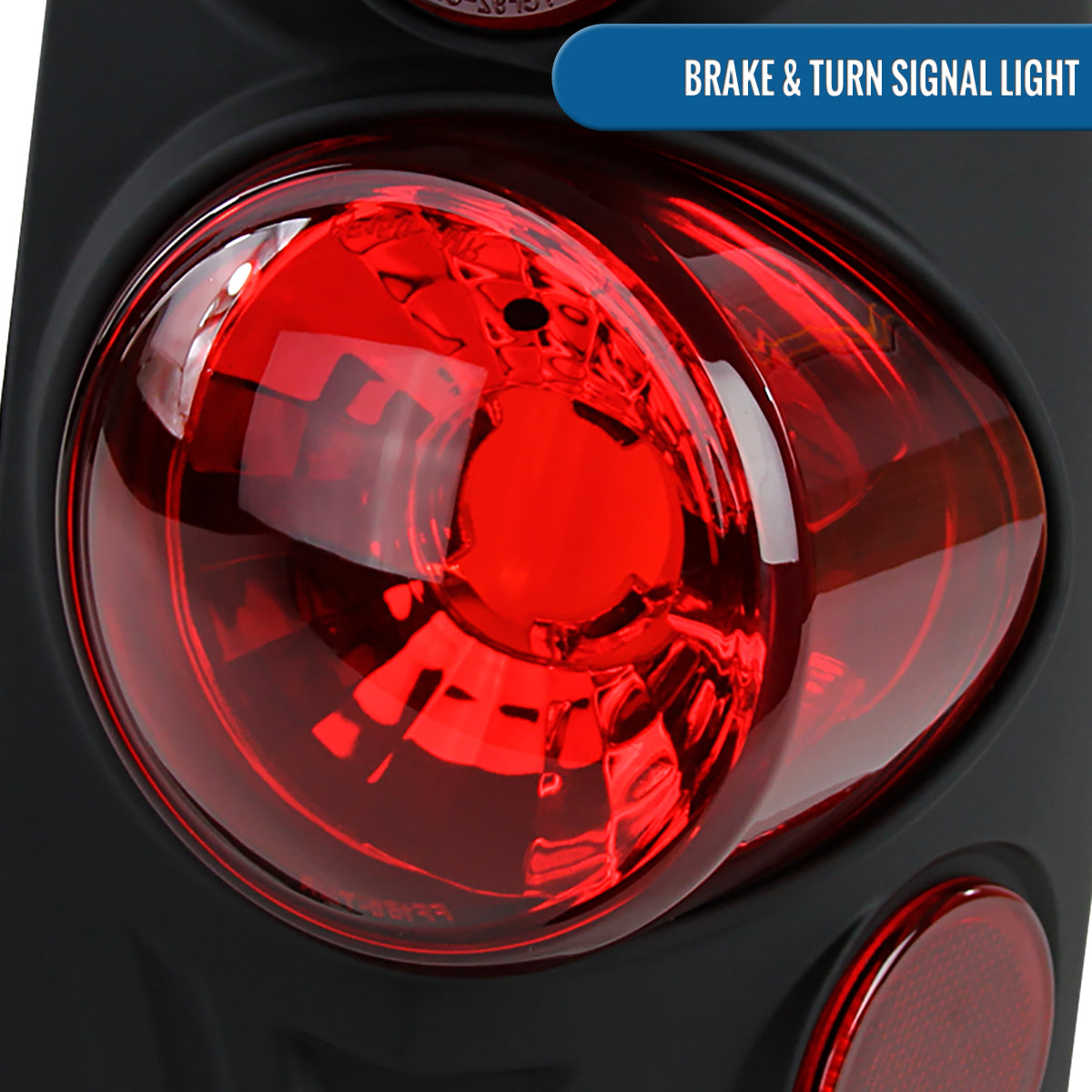 Ronnin - Fits 1997-2004 Ford F150 Heritage F250 F350 F450 F550 Styleside Tail Lights Assembly Pair | Black