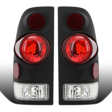 Ronnin - Fits 1997-2004 Ford F150 Heritage F250 F350 F450 F550 Styleside Tail Lights Assembly Pair | Black