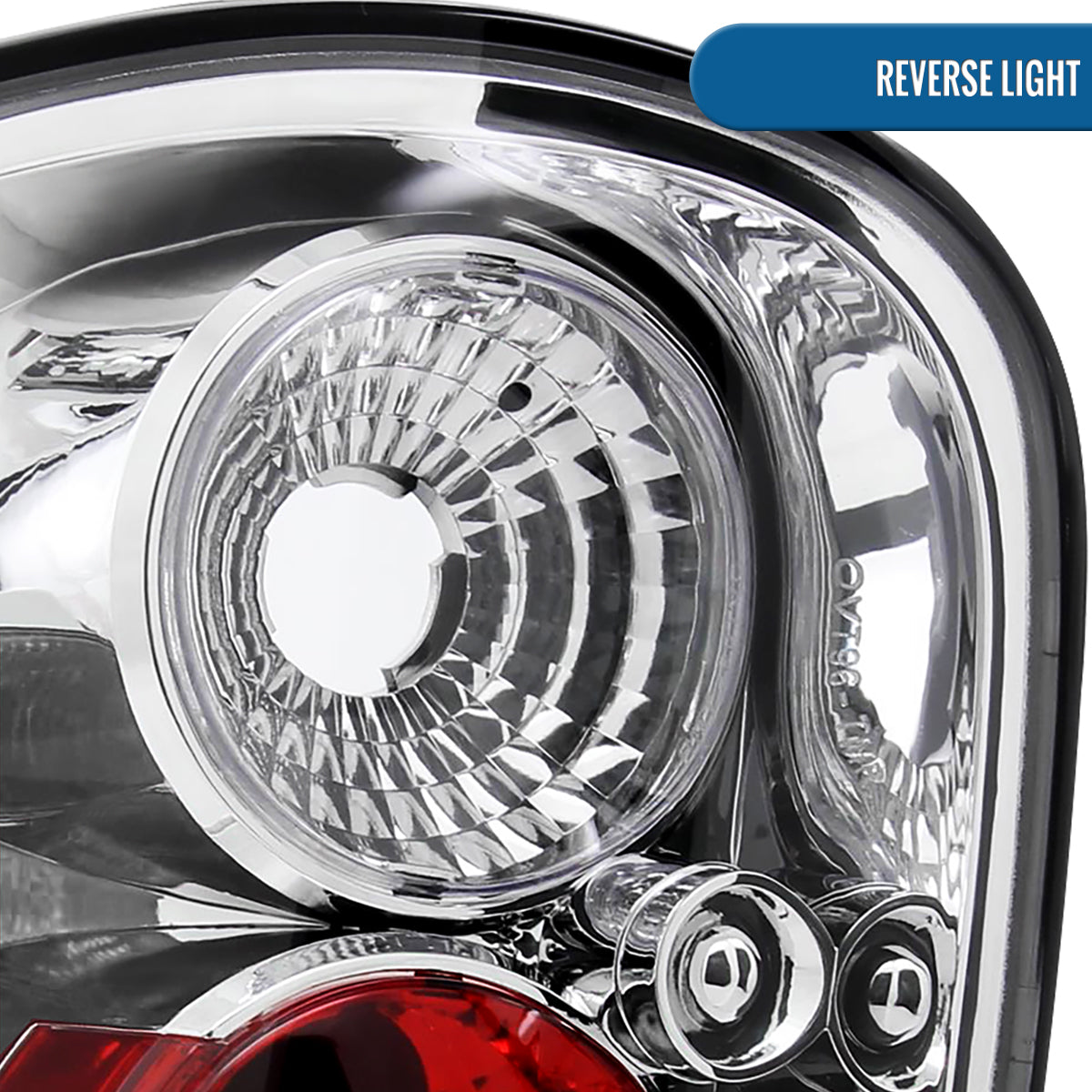 Ronnin - Compatible con Ford F150 Flareside 1997-2003, F150 Heritage Flareside 2004. Par de luces traseras de repuesto estilo europeo | Cromadas