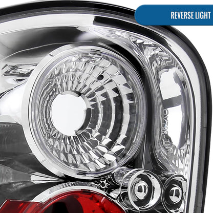 Ronnin - Compatible con Ford F150 Flareside 1997-2003, F150 Heritage Flareside 2004. Par de luces traseras de repuesto estilo europeo | Cromadas