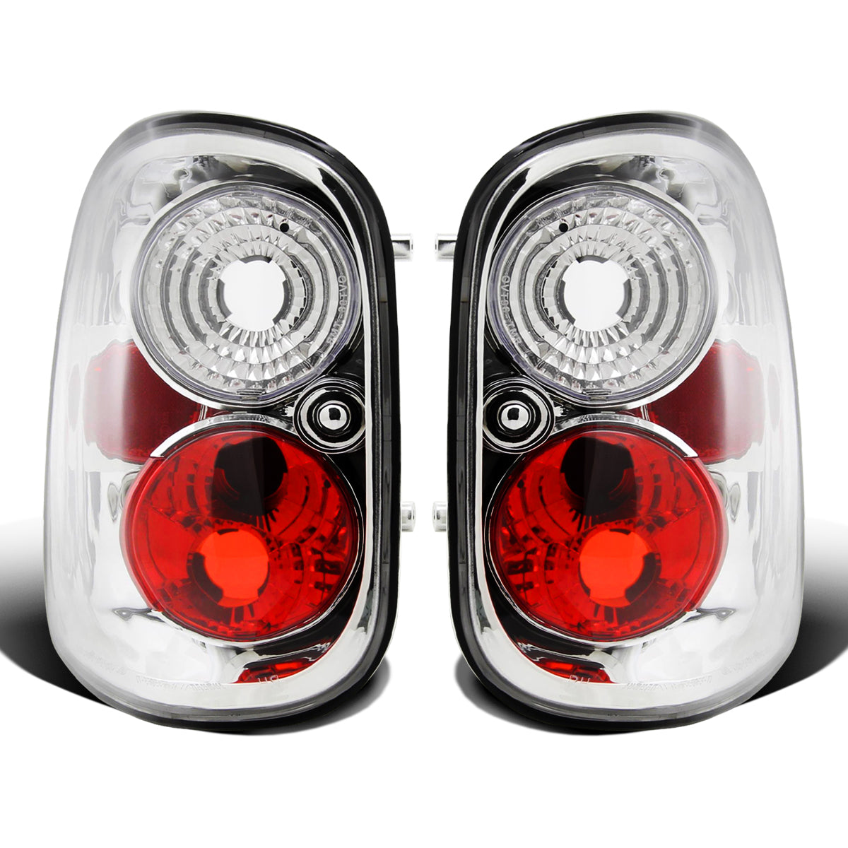 Ronnin - Compatible con Ford F150 Flareside 1997-2003, F150 Heritage Flareside 2004. Par de luces traseras de repuesto estilo europeo | Cromadas