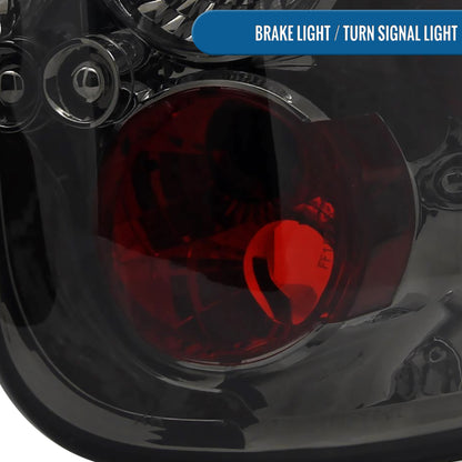 Ronnin - Compatible con Ford F150 Flareside 1997-2003, Ford F150 Heritage Flareside 2004 Euro Style Par de conjunto de luces traseras de repuesto | Ahumado