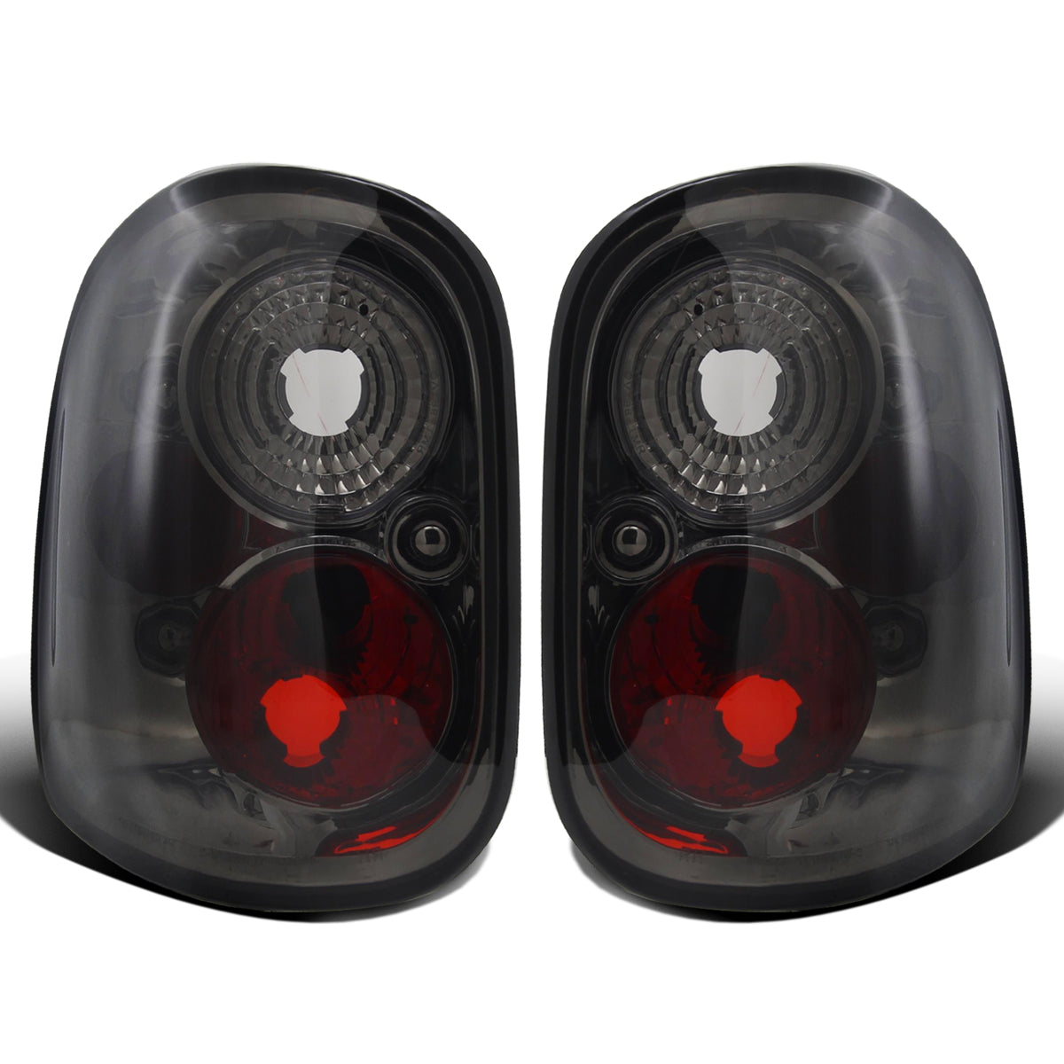 Ronnin - Compatible con Ford F150 Flareside 1997-2003, Ford F150 Heritage Flareside 2004 Euro Style Par de conjunto de luces traseras de repuesto | Ahumado