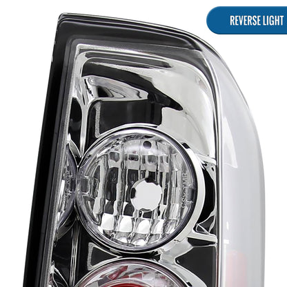 Ronnin - Compatible con Suzuki Equator Nissan Frontier 2005-2014, par de luces traseras de estilo europeo, cromadas