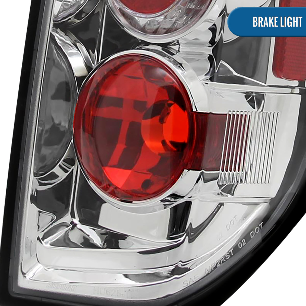 Ronnin - Compatible con Suzuki Equator Nissan Frontier 2005-2014, par de luces traseras de estilo europeo, cromadas
