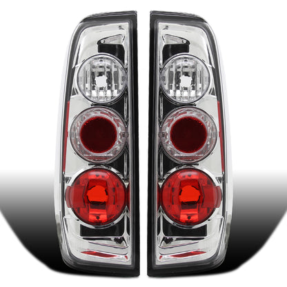 Ronnin - Compatible con Suzuki Equator Nissan Frontier 2005-2014, par de luces traseras de estilo europeo, cromadas