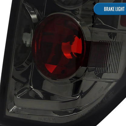 Ronnin - Compatible con Suzuki Equator 2005-2014 Nissan Frontier Luces Traseras de Estilo Europeo Mejoradas Par | Ahumado