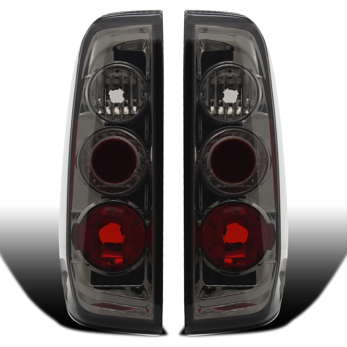 Ronnin - Compatible con Suzuki Equator 2005-2014 Nissan Frontier Luces Traseras de Estilo Europeo Mejoradas Par | Ahumado