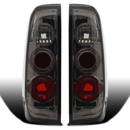Ronnin - Compatible con Suzuki Equator 2005-2014 Nissan Frontier Luces Traseras de Estilo Europeo Mejoradas Par | Ahumado