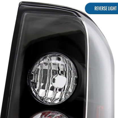 Ronnin - Compatible con Suzuki Equator 2005-2014 Nissan Frontier Luces Traseras de Estilo Europeo Mejoradas Par | Negras