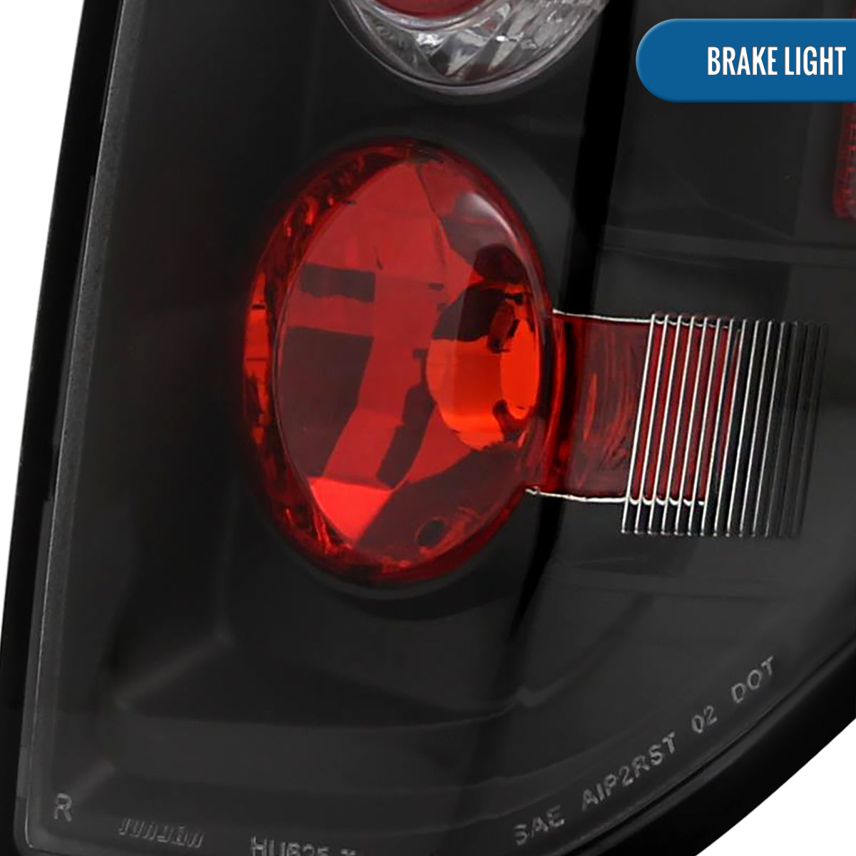 Ronnin - Compatible con Suzuki Equator 2005-2014 Nissan Frontier Luces Traseras de Estilo Europeo Mejoradas Par | Negras