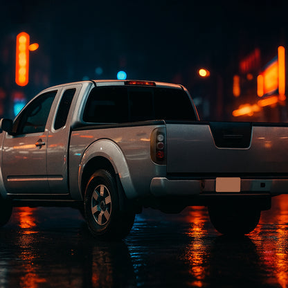 Ronnin - Compatible con Suzuki Equator 2005-2014 Nissan Frontier Luces Traseras de Estilo Europeo Mejoradas Par | Negras