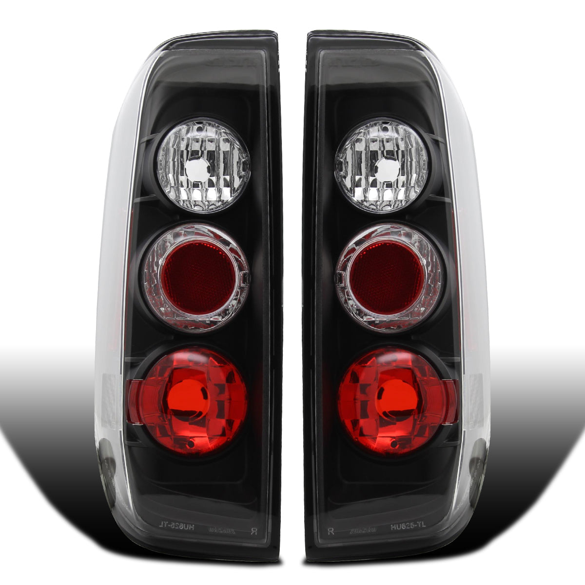 Ronnin - Compatible con Suzuki Equator 2005-2014 Nissan Frontier Luces Traseras de Estilo Europeo Mejoradas Par | Negras