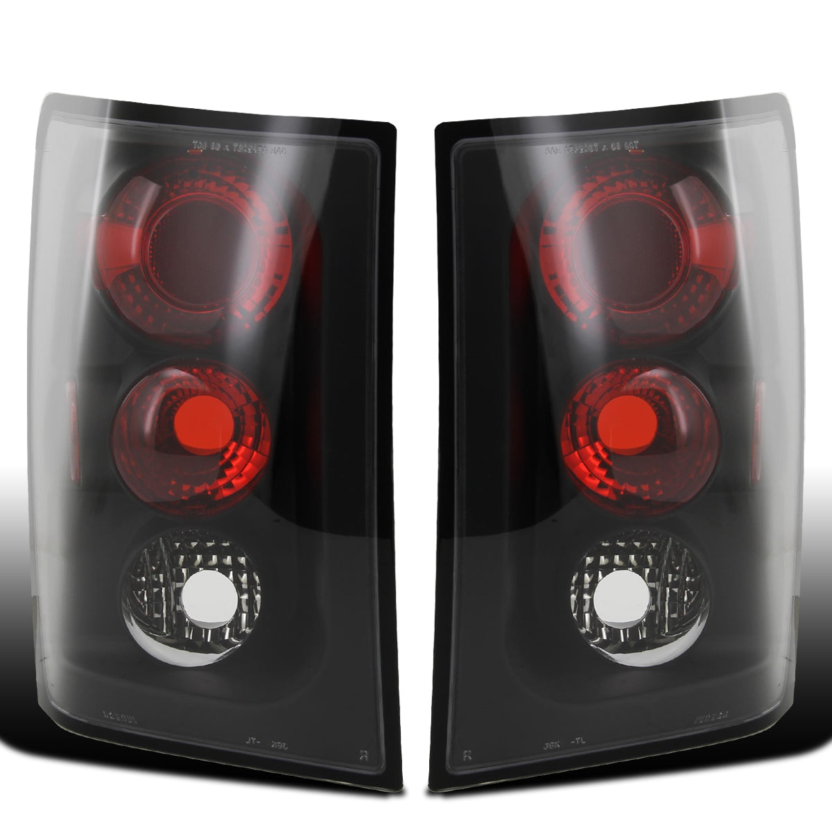 2005-2006 Jeep Grand Cherokee Euro Style Replacement Tail Lights Assembly Pair | Black