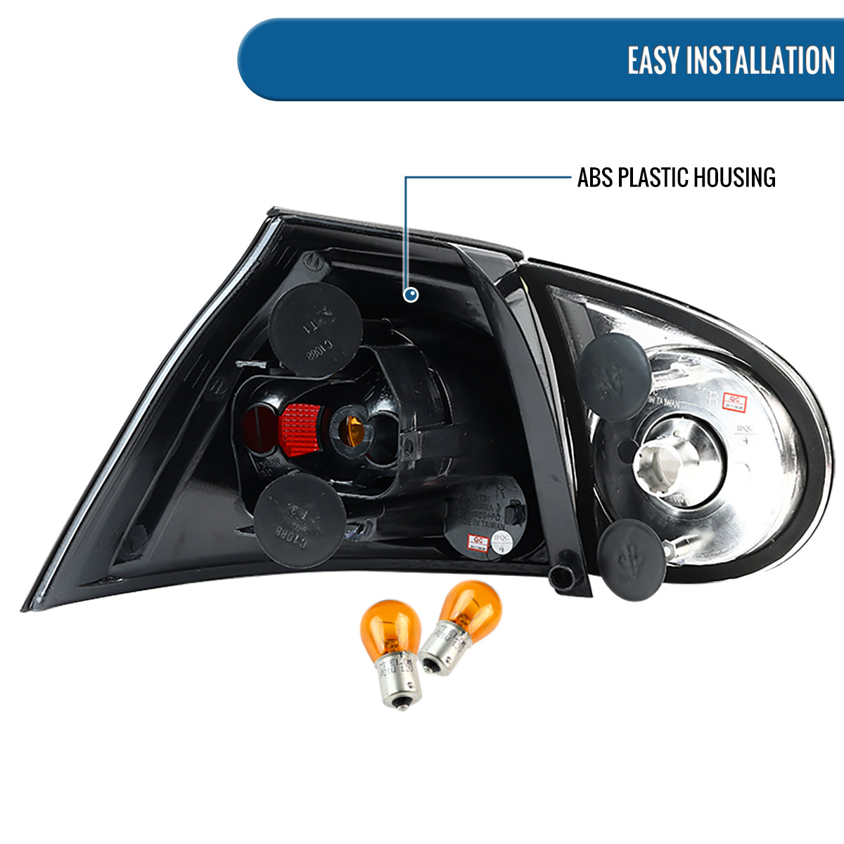 Ronnin - Compatible con Volkswagen Golf MK5 GTI Rabbit R32 2006-2009 | Juego de luces traseras de repuesto estilo europeo | Ahumado