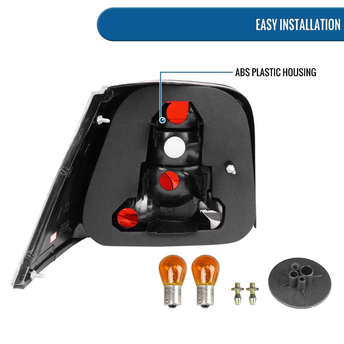 Ronnin - Compatible con Volkswagen Golf MK4 GTI 1999-2006, R32 2004, estilo europeo, par de luces traseras de repuesto | Ahumado