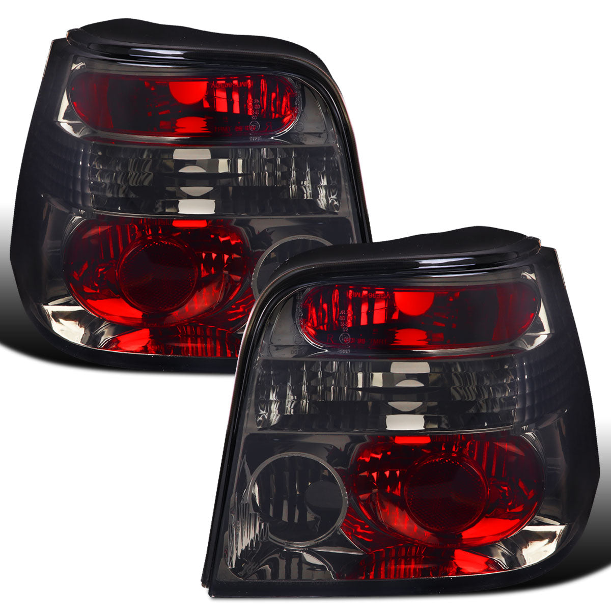 Ronnin - Compatible con Volkswagen Golf MK4 GTI 1999-2006, R32 2004, estilo europeo, par de luces traseras de repuesto | Ahumado