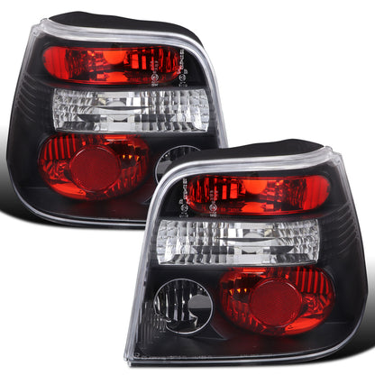 Ronnin - Compatible con Volkswagen Golf MK4 GTI 1999-2006, juego de luces traseras de repuesto estilo Euro 2004 R32 | Negro