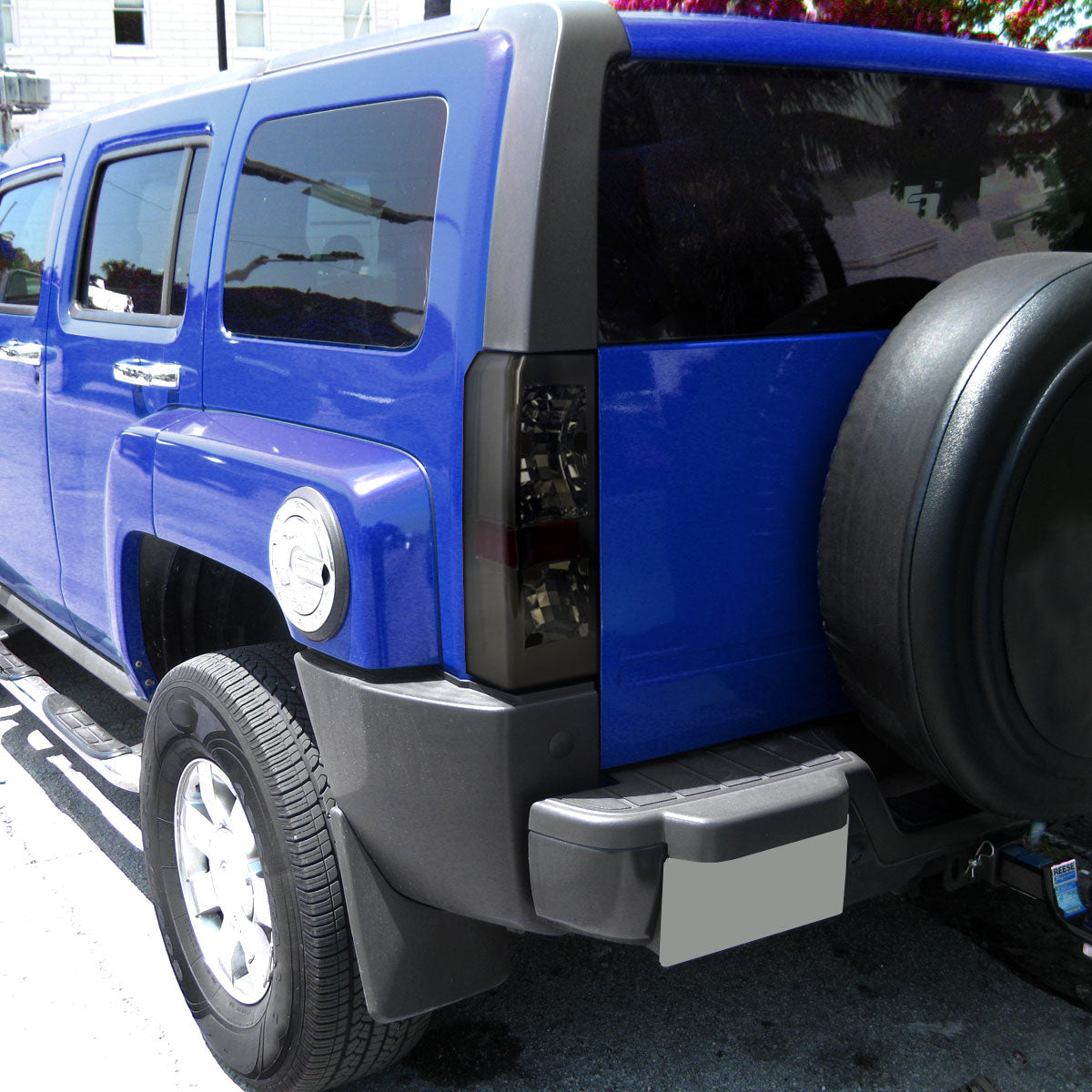 Ronnin - Compatible con Hummer H3 2005-2010 con 2 enchufes de bombilla. Montaje de luces traseras de repuesto, par | Ahumado