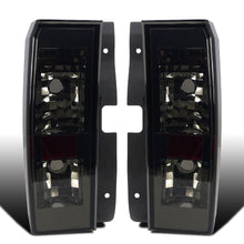 2005-2010 Hummer H3 with 2 Bulb Sockets Replacement Tail Lights Assembly Pair | Smoke