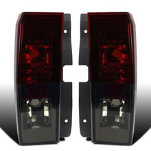 2005-2010 Hummer H3 with 2 Bulb Sockets Replacement Tail Lights Assembly Pair | Smoky Red