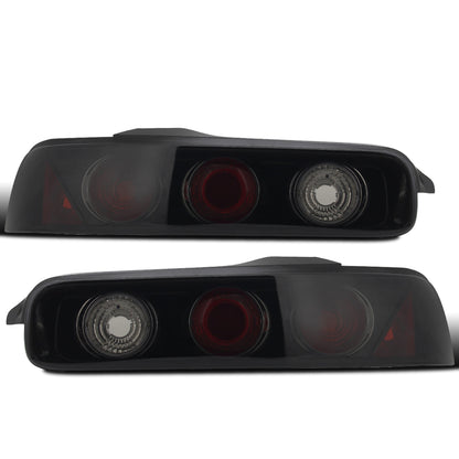 Ronnin - Fits 1994-2001 Acura Integra Replacement Tail Lights Assembly Pair | Black Smoke