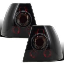 1999-2005 Volkswagen Sedan Jetta MK4 Replacement Tail Lights Assembly Pair | Black Smoke