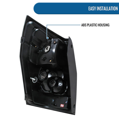 Ronnin - Se adapta a Dodge Magnum 2005-2008 Par de luces traseras de repuesto estilo europeo | Negras