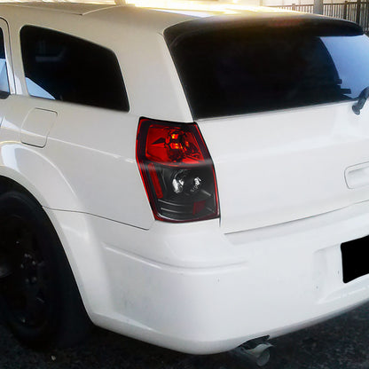 Ronnin - Se adapta a Dodge Magnum 2005-2008 Par de conjunto de luces traseras de repuesto estilo europeo | Rojo