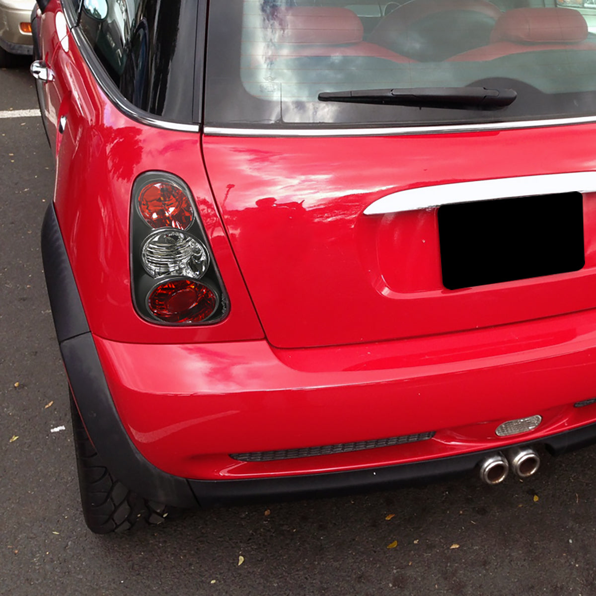 2002-2004 Mini Cooper Euro Style Tail Lights Replacement Assembly Pair | Black