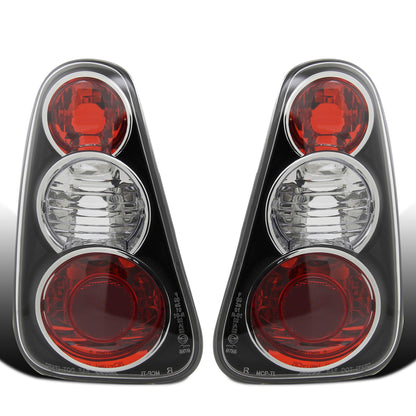 2002-2004 Mini Cooper Euro Style Tail Lights Replacement Assembly Pair | Black