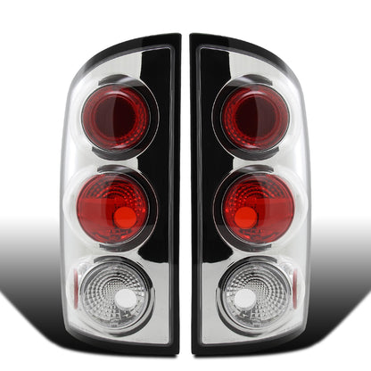 Ronnin - Fits 2002-2006 Dodge Ram 1500 2500 3500 Upgrade Factory Style Replacement Tail Lights Assembly Pair | Chrome