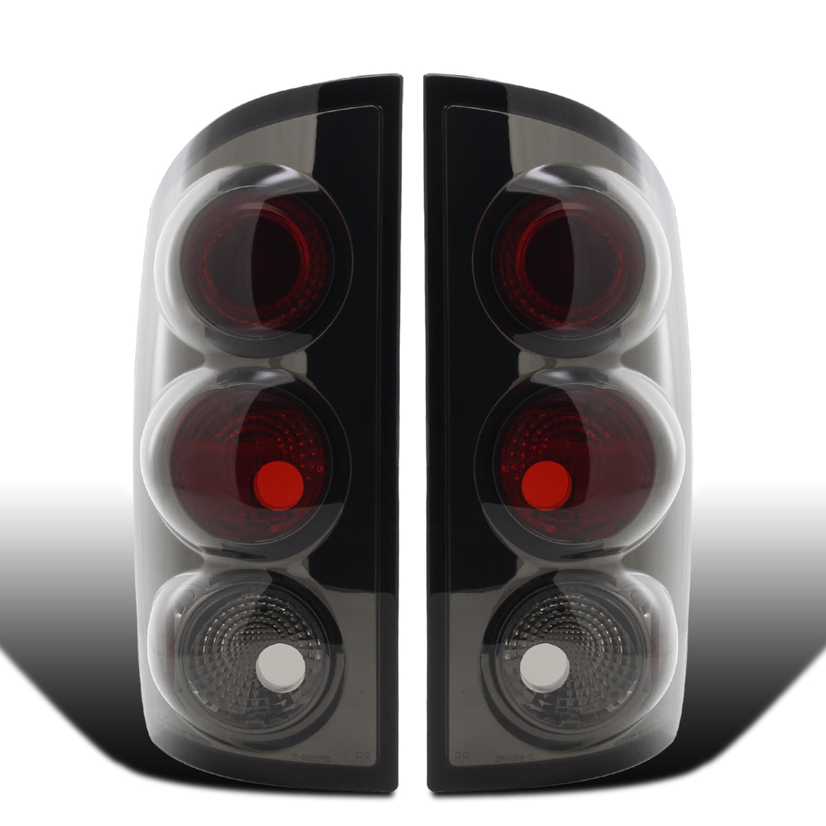 2002-2006 Dodge Ram 1500 2500 3500 Upgrade  Style Replacement Tail Lights Assembly Pair | Smoke