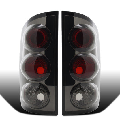 2002-2006 Dodge Ram 1500 2500 3500 Upgrade  Style Replacement Tail Lights Assembly Pair | Smoke