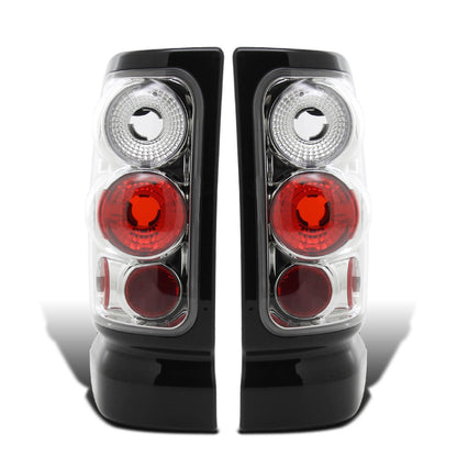 Ronnin - Fits 1994-2002 Dodge Ram 1500 2500 3500 Upgrade Factory Style Replacement Tail Lights Assembly Pair | Chrome