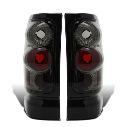 Ronnin - Fits 1994-2002 Dodge Ram 1500 2500 3500 Upgrade Factory Style Replacement Tail Lights Assembly Pair | Smoke