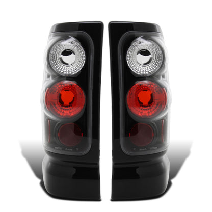 Ronnin - Fits 1994-2002 Dodge Ram 1500 2500 3500 Upgrade Factory Style Replacement Tail Lights Assembly Pair | Black